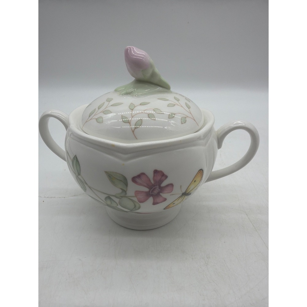 Lenox " Butterfly Meadow" 3 1/4 Inch Sugar Bowl